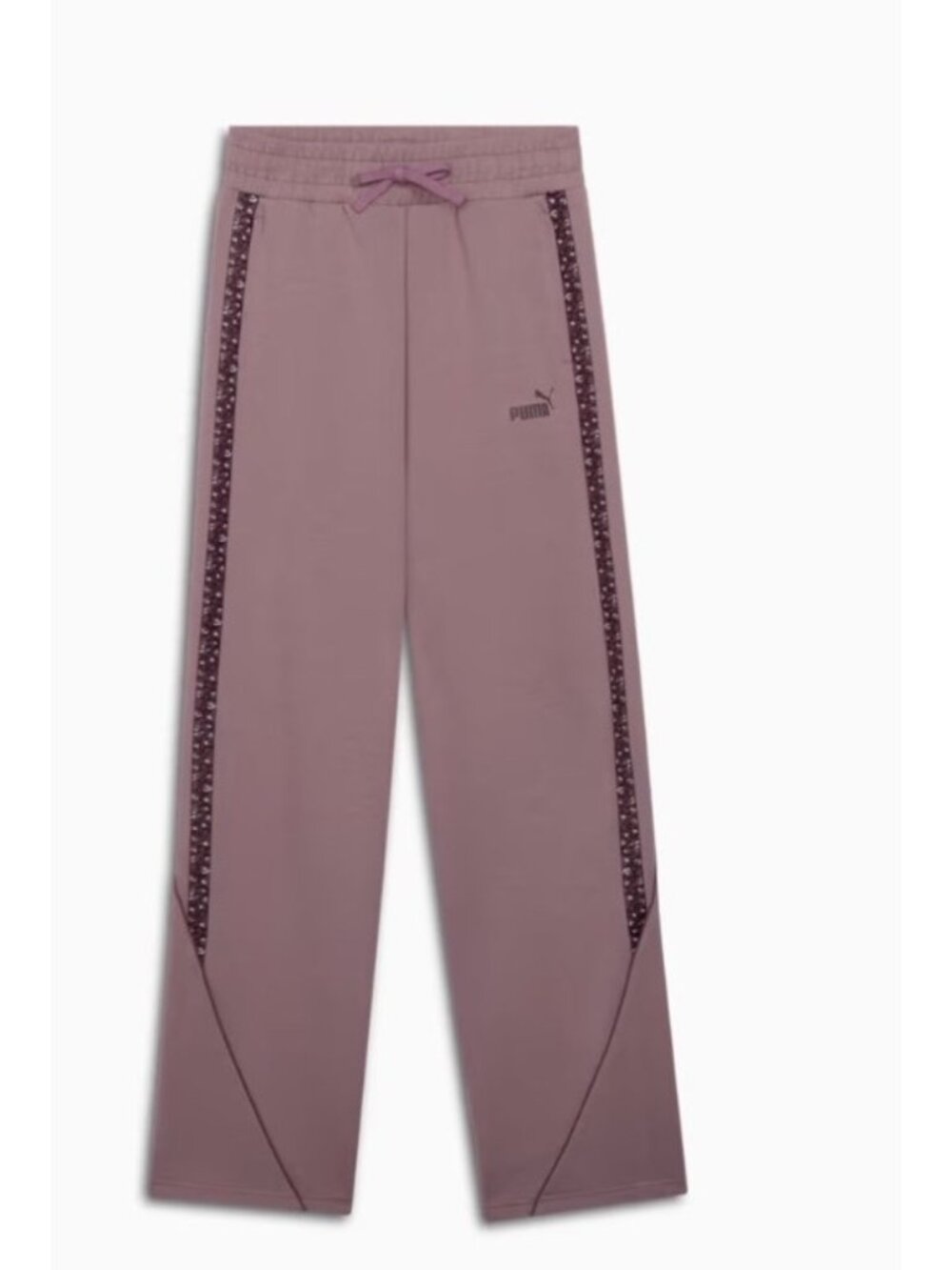 Puma Womens XXL Essential Animal Straight-Leg Pants purple Plum Jam